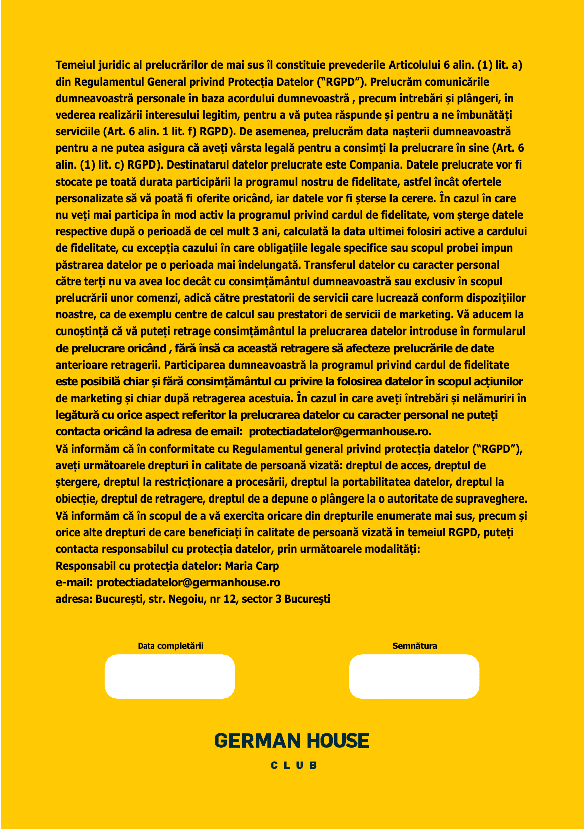 Formular German House Club – pagina 2